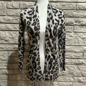 Leopard print cardigan